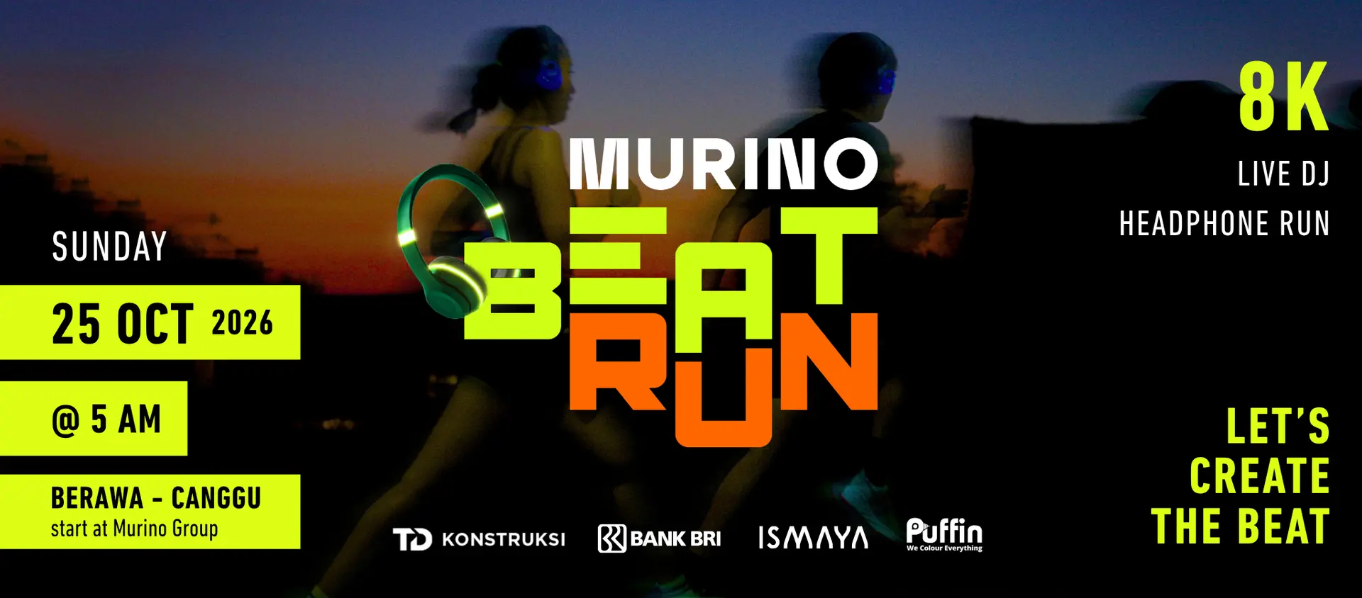 Murino Beat Run 2026 Hero Key Visual
